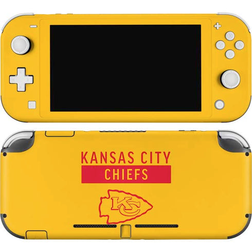 NFL Kansas City Chiefs Yellow Performance Series Nintendo Switch Lite Skin